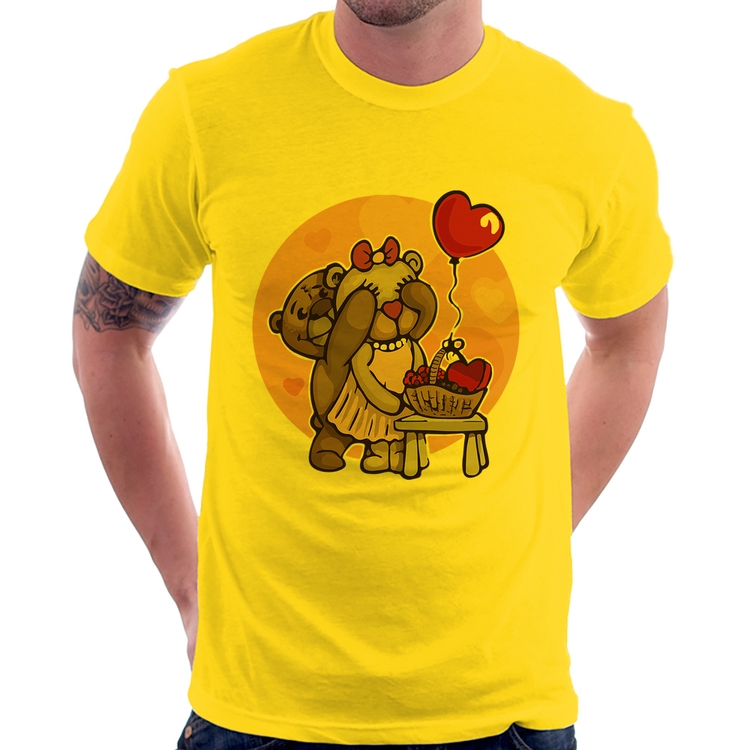 Camiseta Ursinhos Fofos - Amarela