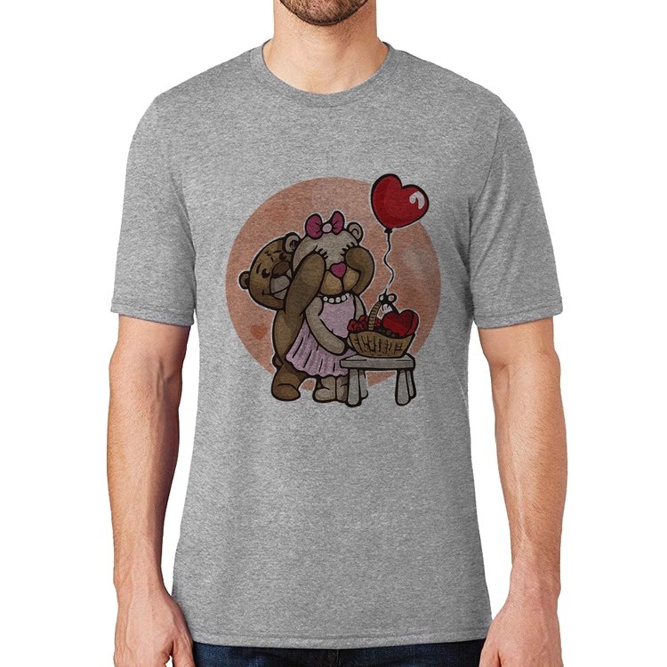 Camiseta Ursinhos Fofos - Cinza