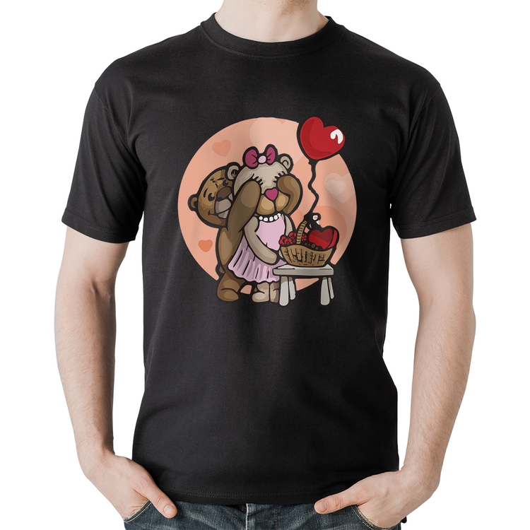 Camiseta Algodão Ursinhos Fofos