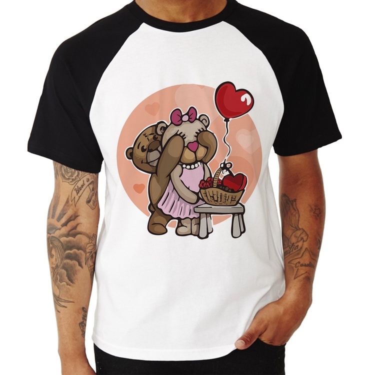 Camiseta Raglan Ursinhos Fofos
