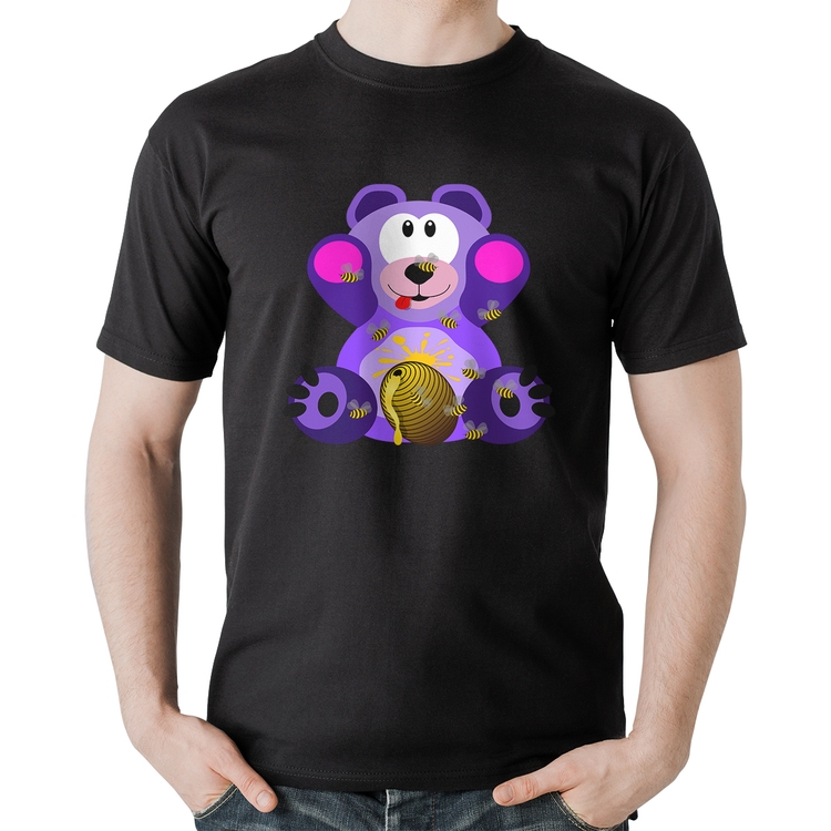 Camiseta Algodão Urso Mel