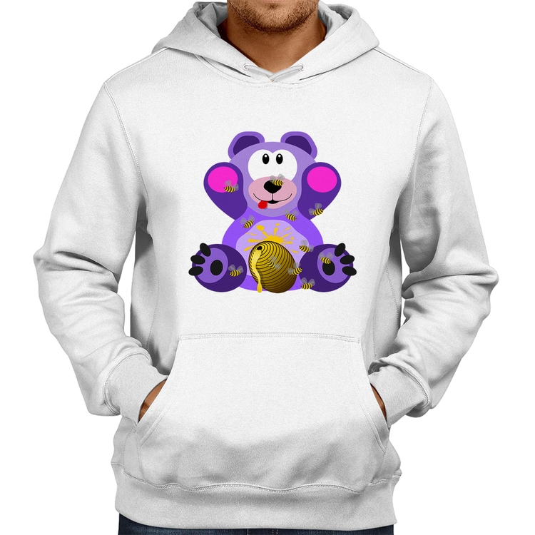 Moletom Urso Mel - Branco