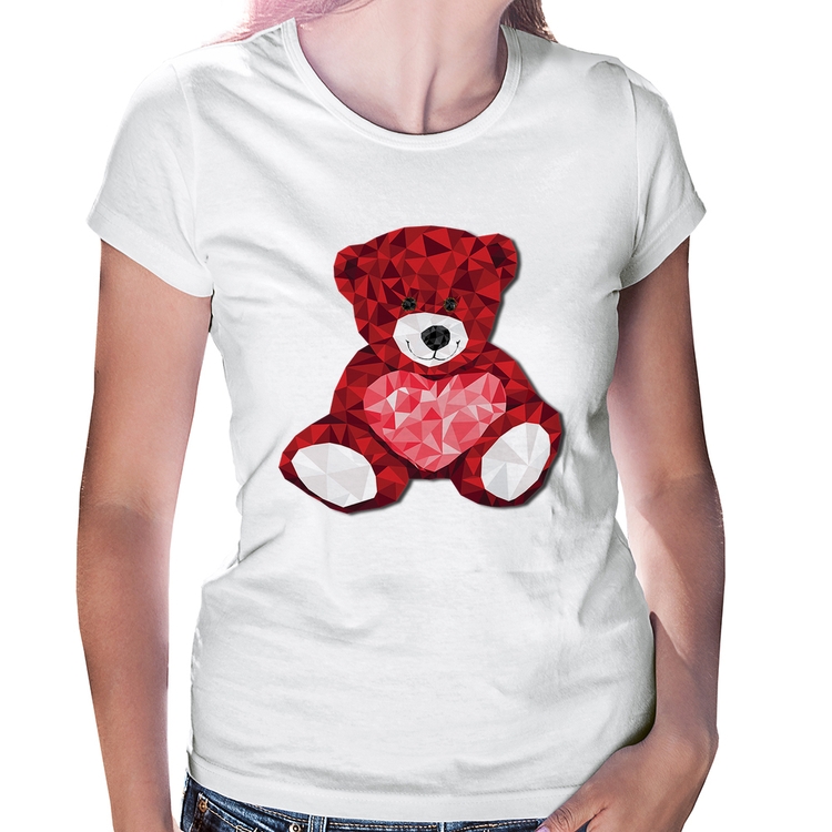Baby Look Urso Mosaico