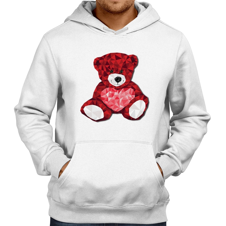 Moletom Urso Mosaico - Branco