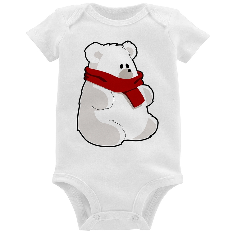 Body Bebê Urso Polar