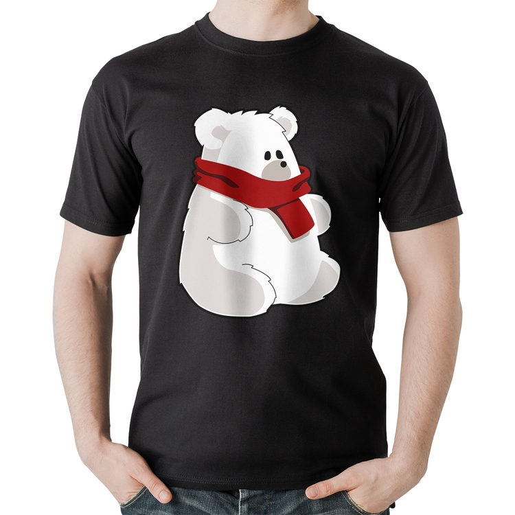 Camiseta Algodão Urso Polar
