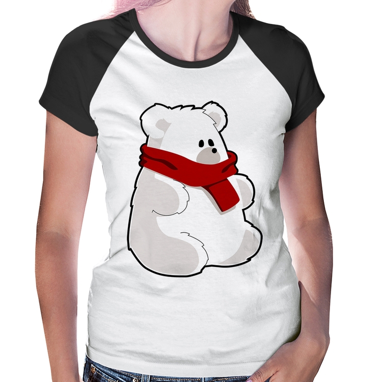 Baby Look Raglan Urso Polar