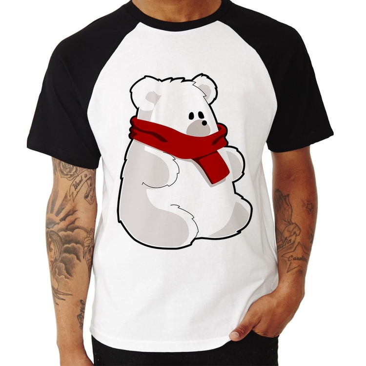 Camiseta Raglan Urso Polar