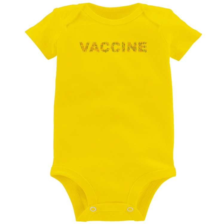Body Bebê Vaccine - Amarelo