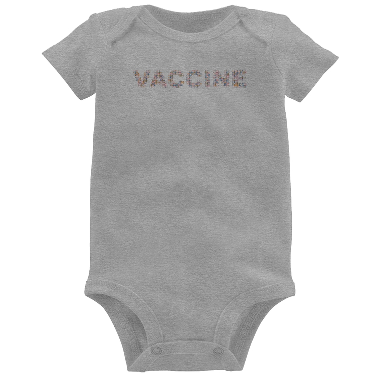Body Bebê Vaccine - Cinza