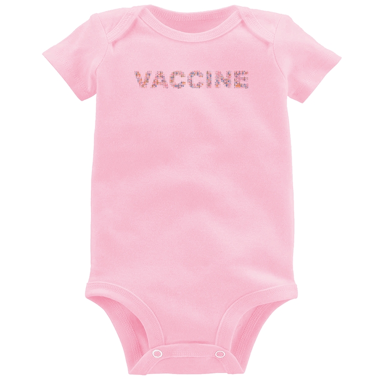Body Bebê Vaccine - Rosa Bebê