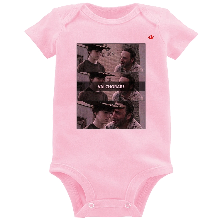 Body Bebê Vai chorar? - Rosa Bebê