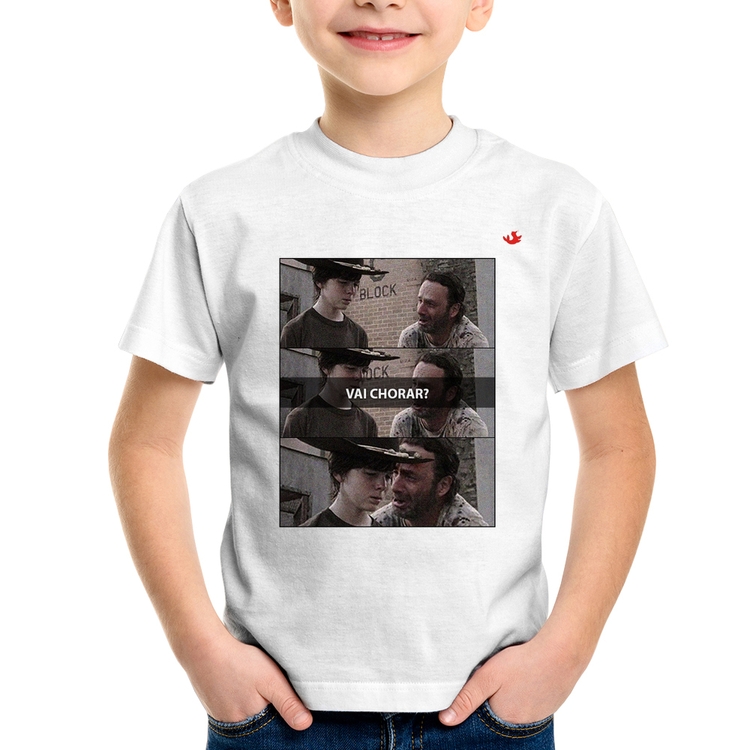 Camiseta Infantil Vai chorar?
