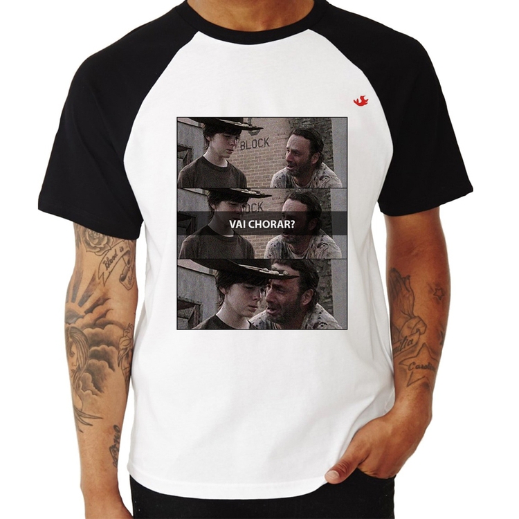 Camiseta Raglan Vai chorar?