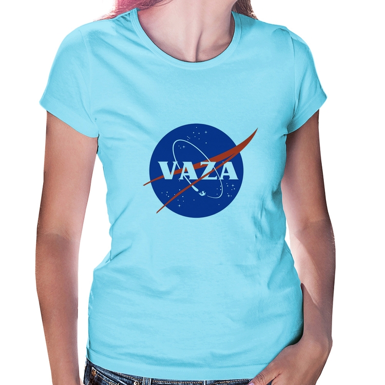 Baby Look Vaza - Azul Bebê