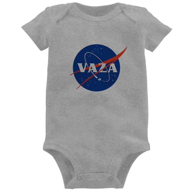 Body Bebê Vaza - Cinza