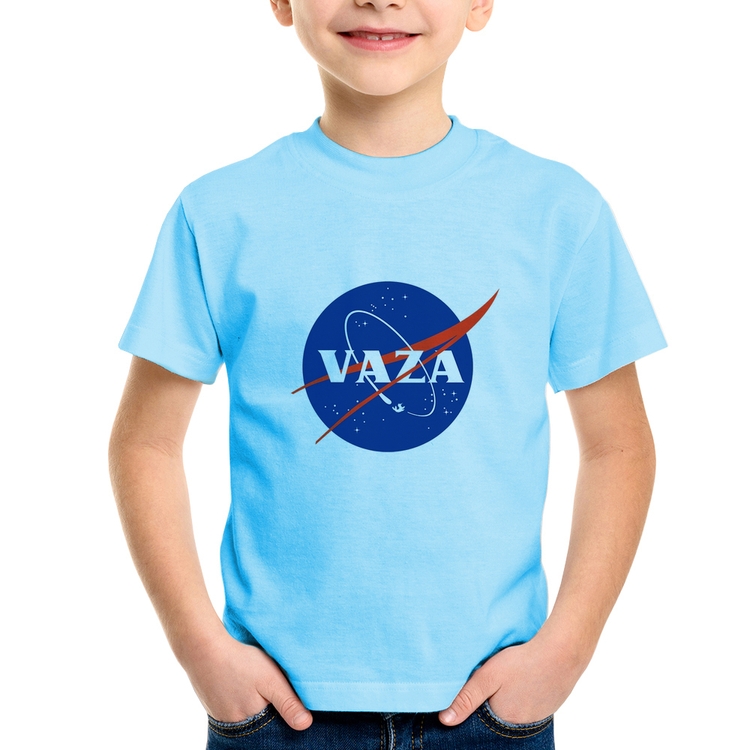 Camiseta Infantil Vaza - Azul Bebê
