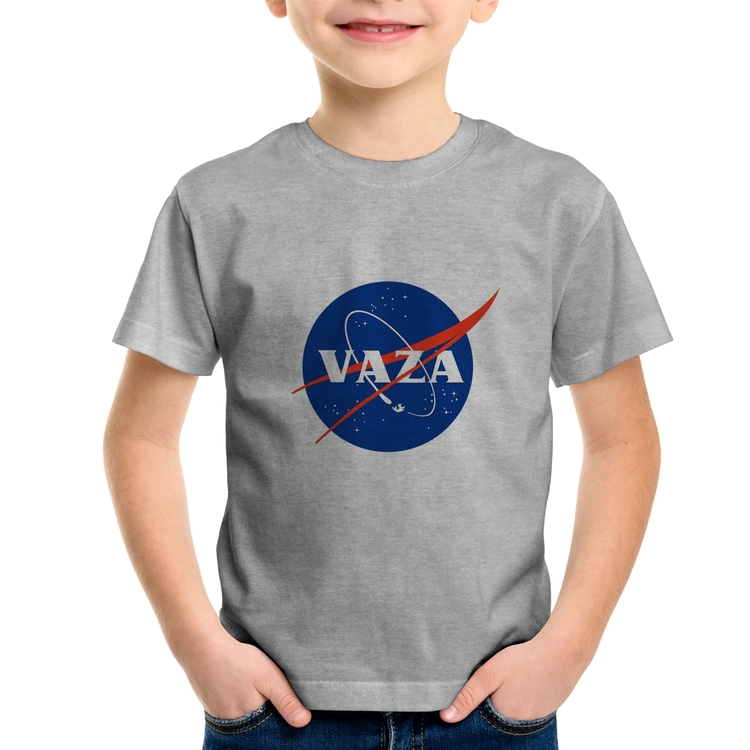 Camiseta Infantil Vaza - Cinza