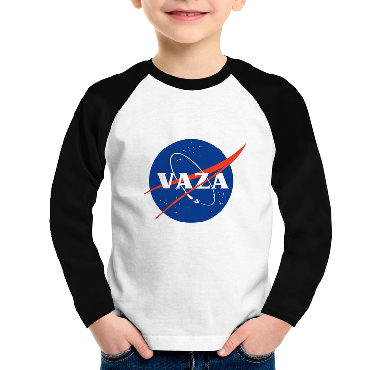 Camiseta Raglan Infantil Vaza Manga Longa