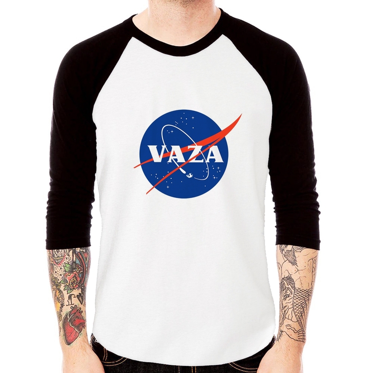 Camiseta Raglan Vaza Manga 3/4