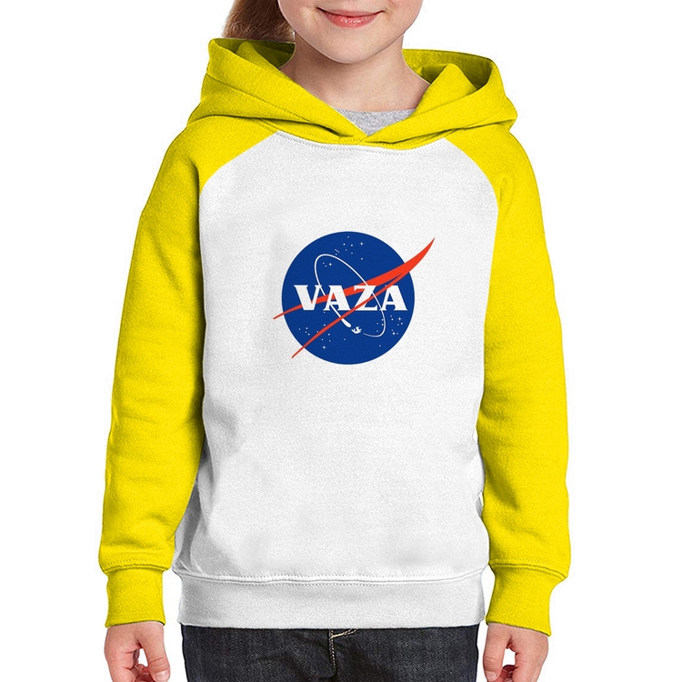Moletom Infantil Vaza - Branco/Amarelo