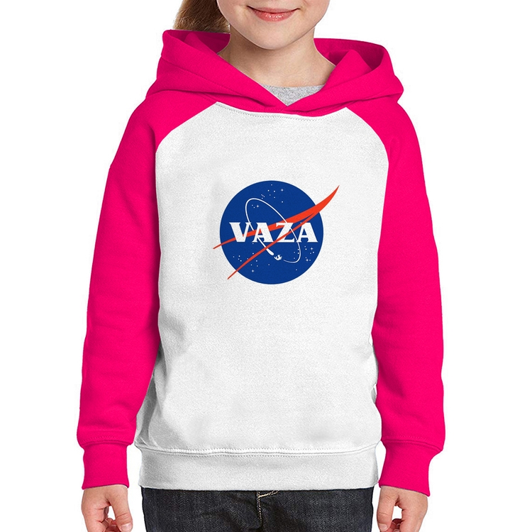 Moletom Infantil Vaza - Branco/Rosa
