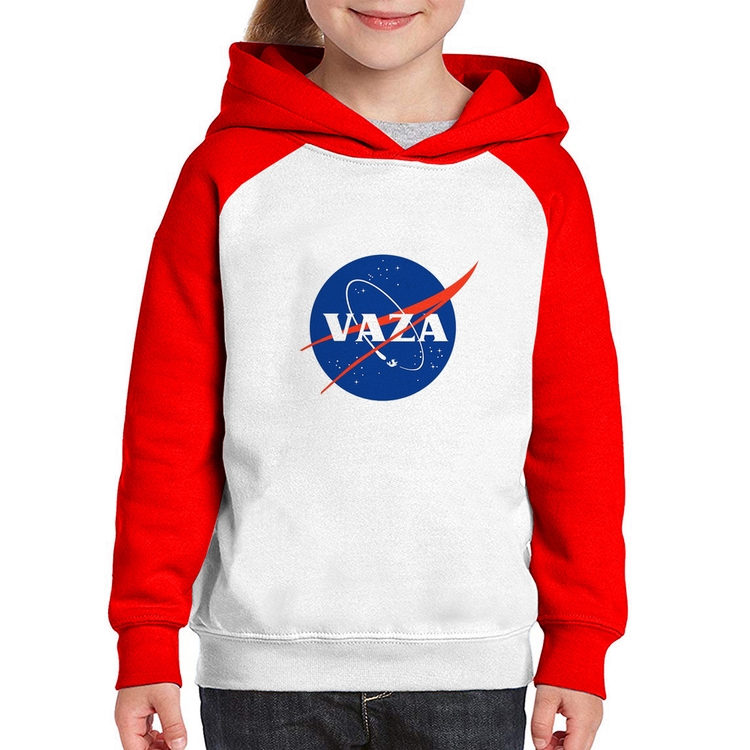 Moletom Infantil Vaza - Branco/Vermelho