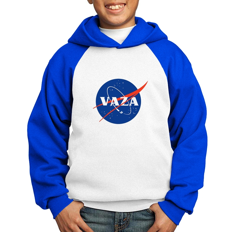 Moletom Infantil Vaza - Branco/Azul