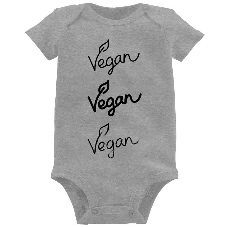 Body Bebê Vegan - Cinza