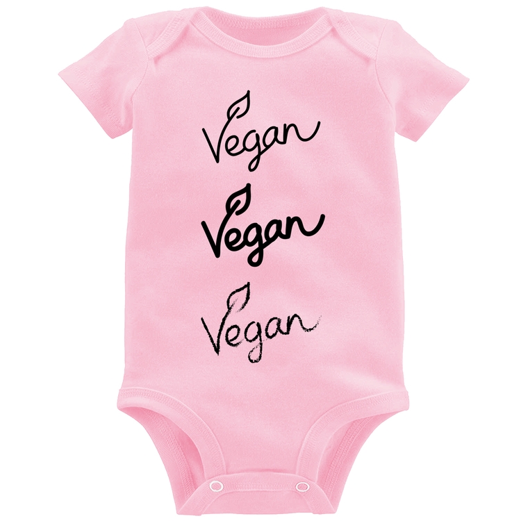 Body Bebê Vegan - Rosa Bebê