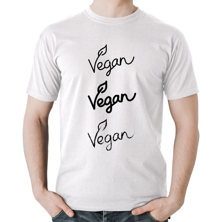 Camiseta Algodão Vegan - Branca