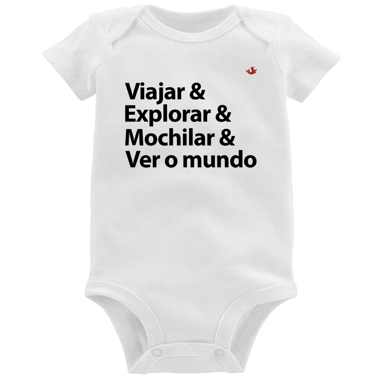 Body Bebê Viajar & Explorar & Mochilar & Ver o mundo