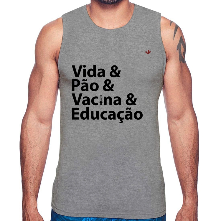 Regata Vida, Pão, Vacina e Educação - Cinza