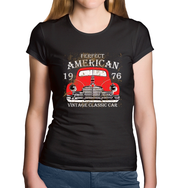 Baby Look Algodão Vintage Classic Car