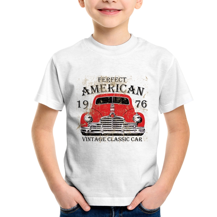 Camiseta Infantil Vintage Classic Car