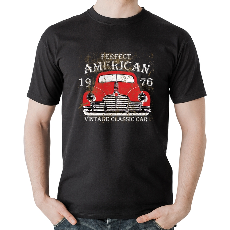 Camiseta Algodão Vintage Classic Car