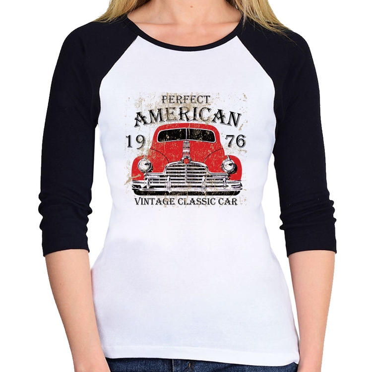 Baby Look Raglan Vintage Classic Car Manga 3/4