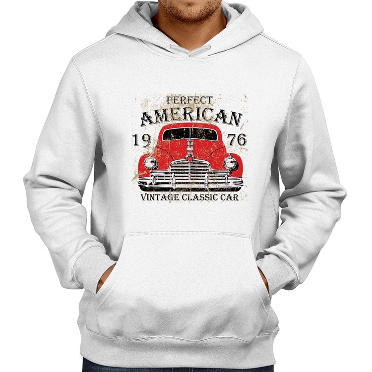 Moletom Vintage Classic Car - Branco