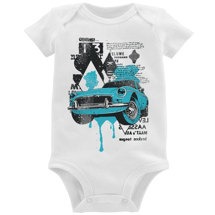 Body Bebê Vintage Classic Car Painting