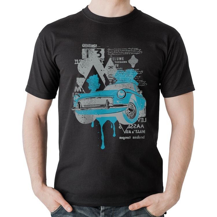 Camiseta Algodão Vintage Classic Car Painting