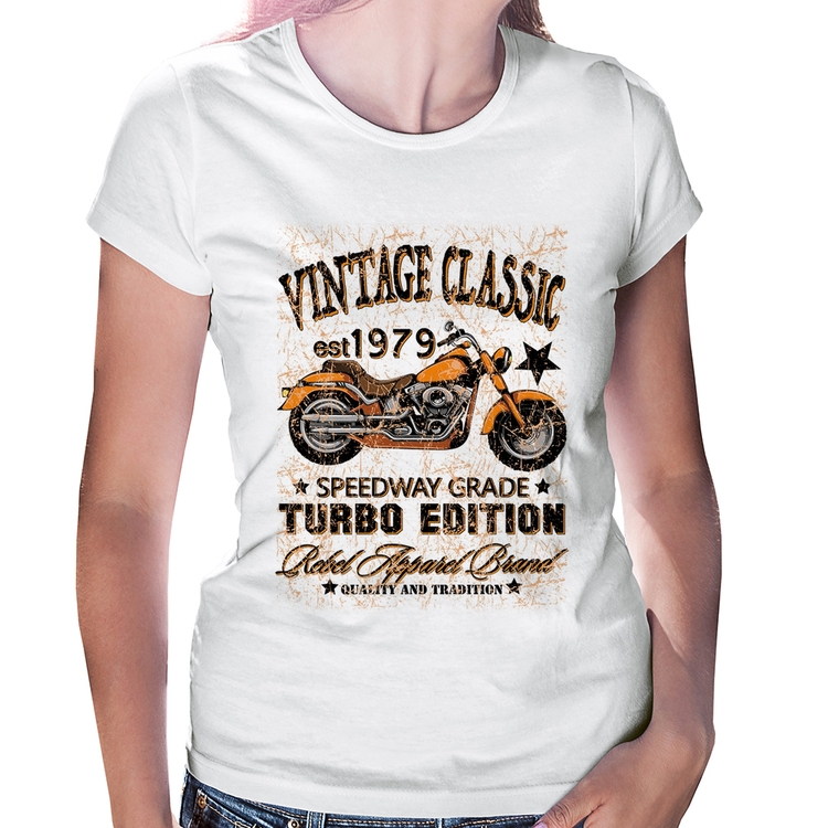 Baby Look Vintage Classic Moto