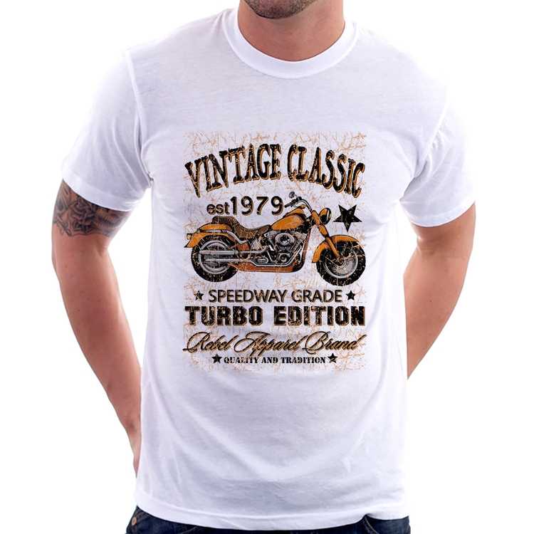 Camiseta Vintage Classic Moto