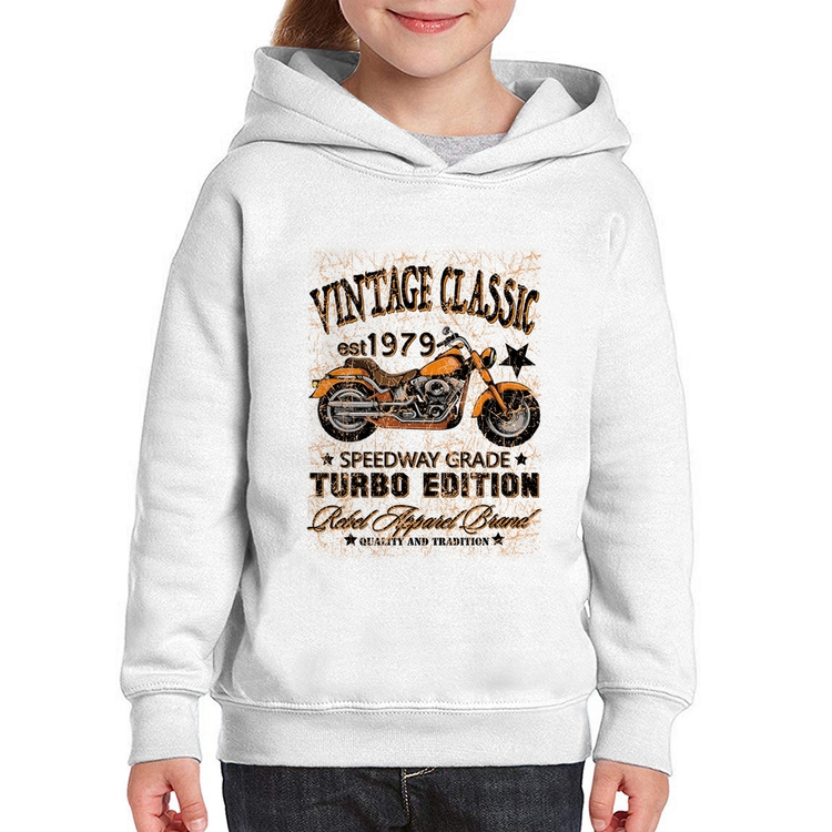 Moletom Infantil Vintage Classic Moto