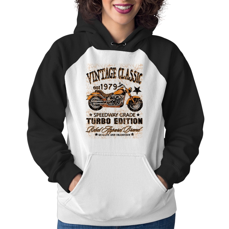 Moletom Feminino Vintage Classic Moto