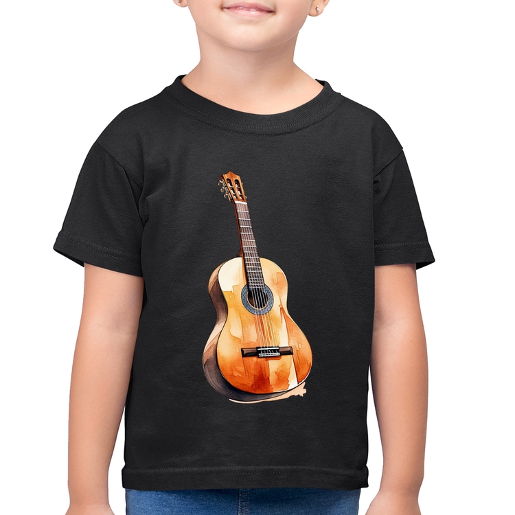 Camiseta Algodão Infantil Violão