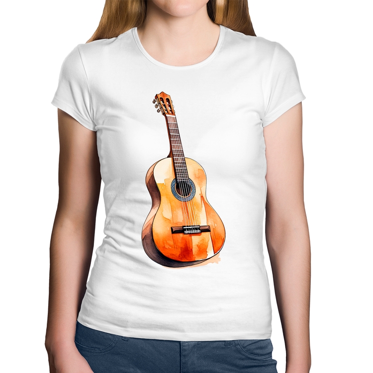 Baby Look Algodão Violão - Branca