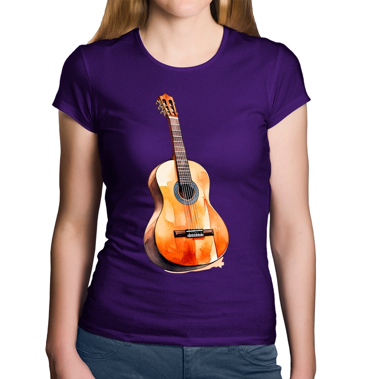 Baby Look Algodão Violão - Roxa