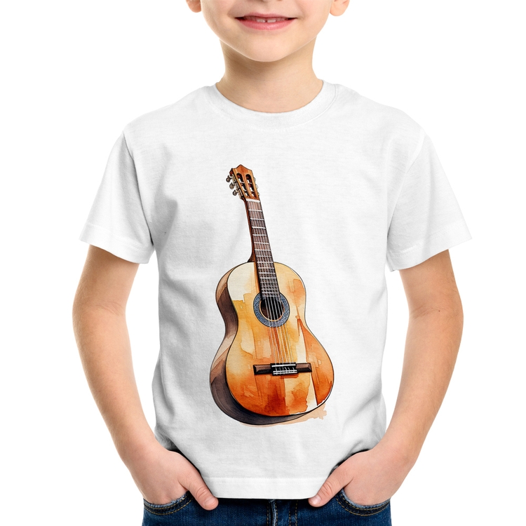 Camiseta Infantil Violão