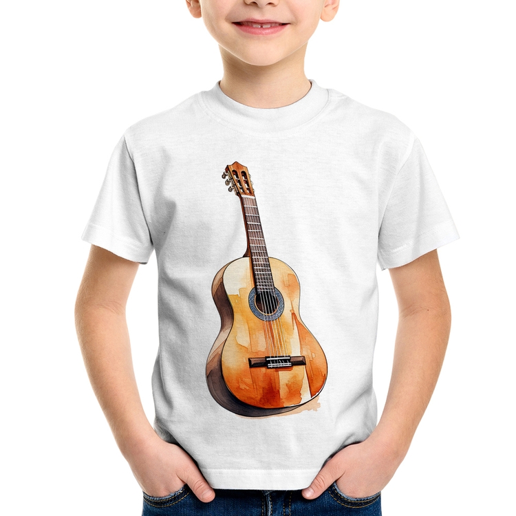 Camiseta Infantil Violão