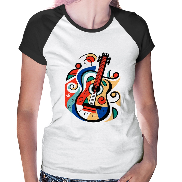 Baby Look Raglan Violão Colors